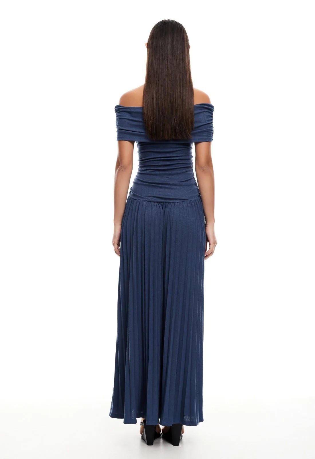 LIONESS Field Of Dreams Dress in Navy X-Small New Womens Maxi Gown image 9