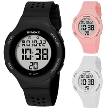 Womens Girls Outdoor Sport Digital Watch Waterproof Back Light LED Watch Gift