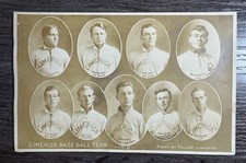 RARE Limerick ME Baseball Team 1912 Maine Sports MAILED RPPC Real Photo Postcard