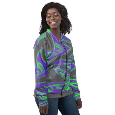 Unisex Tie Dye Bomber Jacket