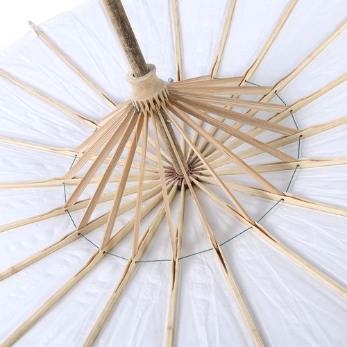Sombrilla de papel al óleo hecha a mano tradicional japonesa bambú chino - Imagen 6 de 12