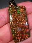 GEM Dragon Scale Ammolite Ammolite Pendant Dream Like Opal Super Brilliant
