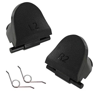 Black Sony PS4 Triggers L2 R2 Replacement for Playstation 4 Controller (4pcs)