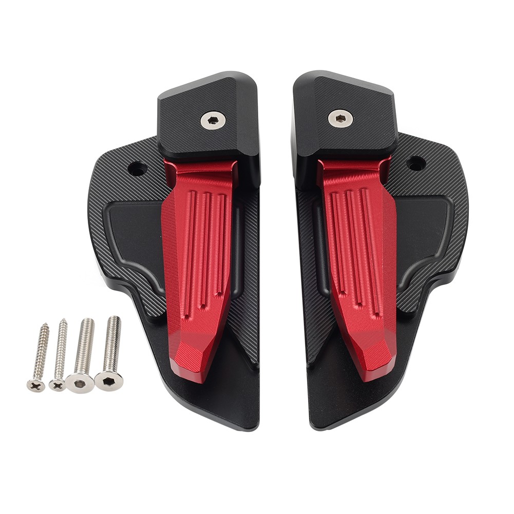 Red Rear Passenger Foot Peg Pedals For Vespa Sprint Primavera 50 125 150 2013-23