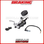 MC9601 RADIAL BRAKE PUMP CAST UNIVERSAL BRAKING ø19 FRONT LEVER SILVER