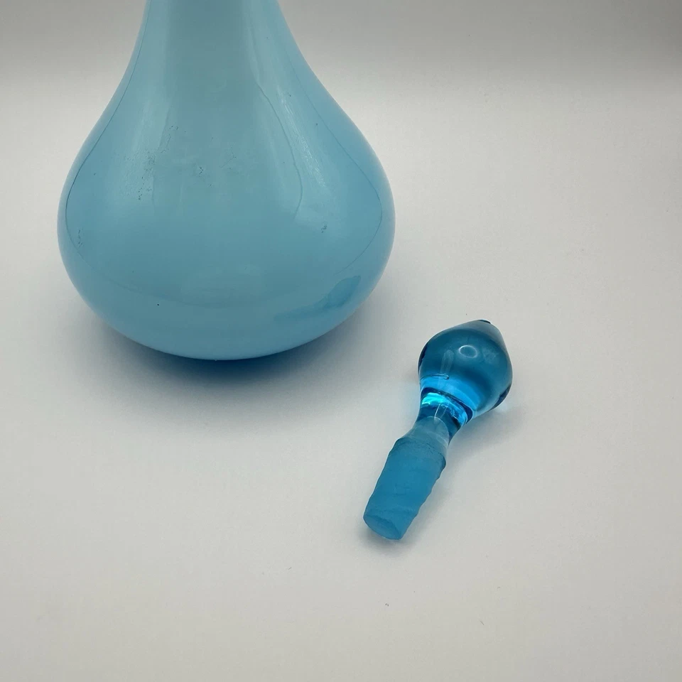 De colección Raro Difícil de Encontrar Empoli Estuche Mini Genio Botella Perfume Boudoir Azul Claro Foto 3 de 4