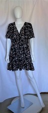 Miss Floral Ladies Navy Floral Flared Dress - Size: Small - BNWT