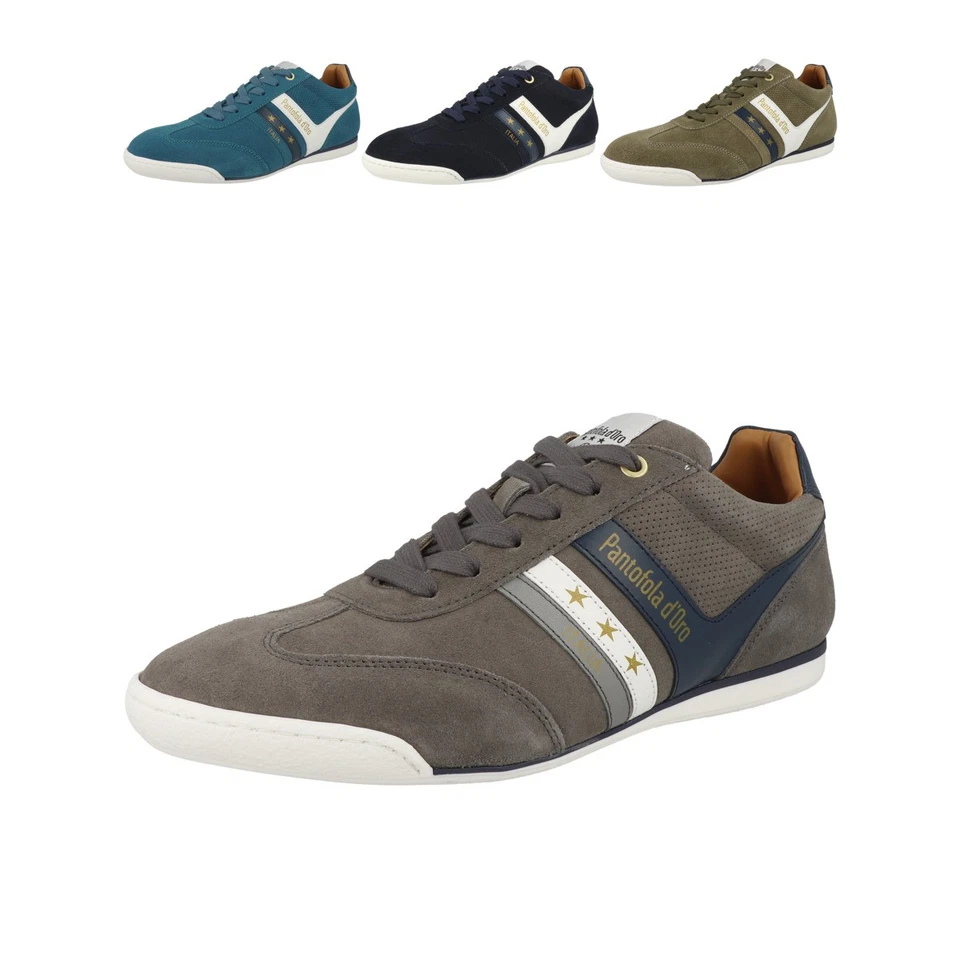 Pantofola d Oro Vasto Suede Leder Sneaker Low Herren Turnschuhe Schnürschuhe