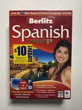 Berlitz Spanish Premier Language Course Software, Audio CDs Unopened.