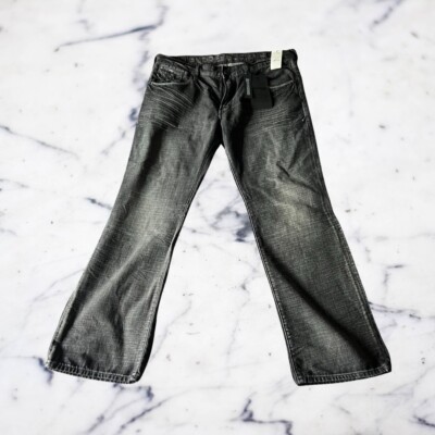 Express Jeans Black Jeans Distressed Low Rise Boot Cut Men's Size