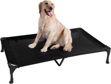 Elevated Cooling Dog Bed - Portable Raised Cot for Indoor  Outdoor Use, X-Large