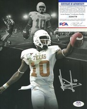 Vince Young Signed Auto 8x10 Photo PSA/DNA COA Texas Longhorns