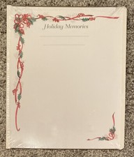 Creative Memories 8 x 10 HOLIDAY SCRAPBOOK ALBUM PAGES Memories Holly Border