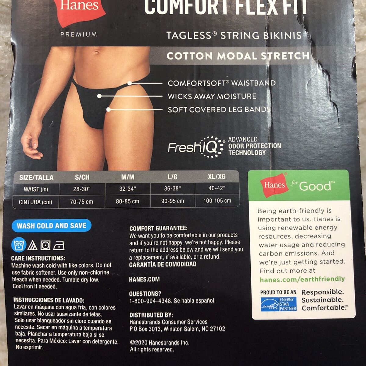 DISCONTINUED New Hanes Comfort Flex Fit Men's String Bikini DISCONTINUED New Hanes Comfort Flex Fit Men's String Bikini