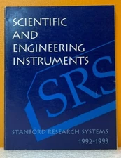 Stanford Research Systems 1992-1993 Scientific & Engineering Instruments Catalog