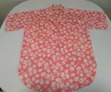 Gold Label Victoria's Secret Coral Base Poly Silk Size P-Small Night Shirt