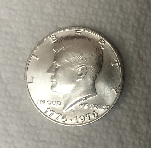 1976-S Bicentennial, Silver Half Dollar In GEM  UNC. Condition Beautiful Coin