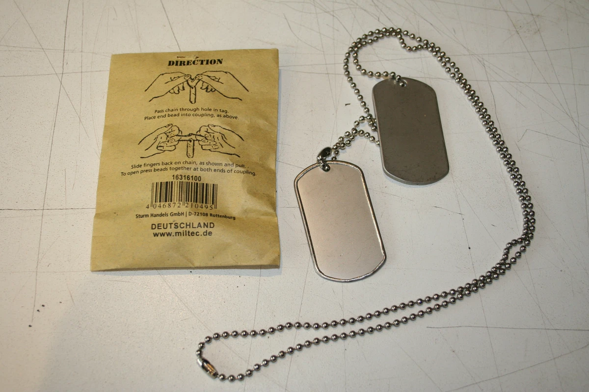 Military dog cheap tags ebay