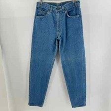 Levi's VTG Women 80s Orange Tab Blue High Waist Tapered 32W 32L Denim Jeans