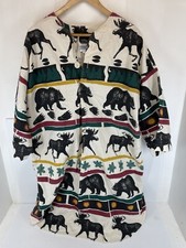 Michigan Rag Company Jacket Moose Bear pullover cotton coat heavy shirt L/XL