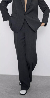 zara straight cut pants