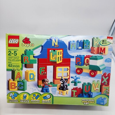 New Lego DUPLO 6051 Play with Letters Preschool Building Toy