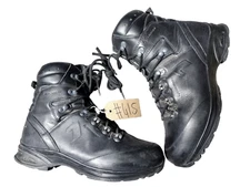 Haix German Army SF Issue Black Leather GoreTex Vibram Combat Boots 8 UK #415