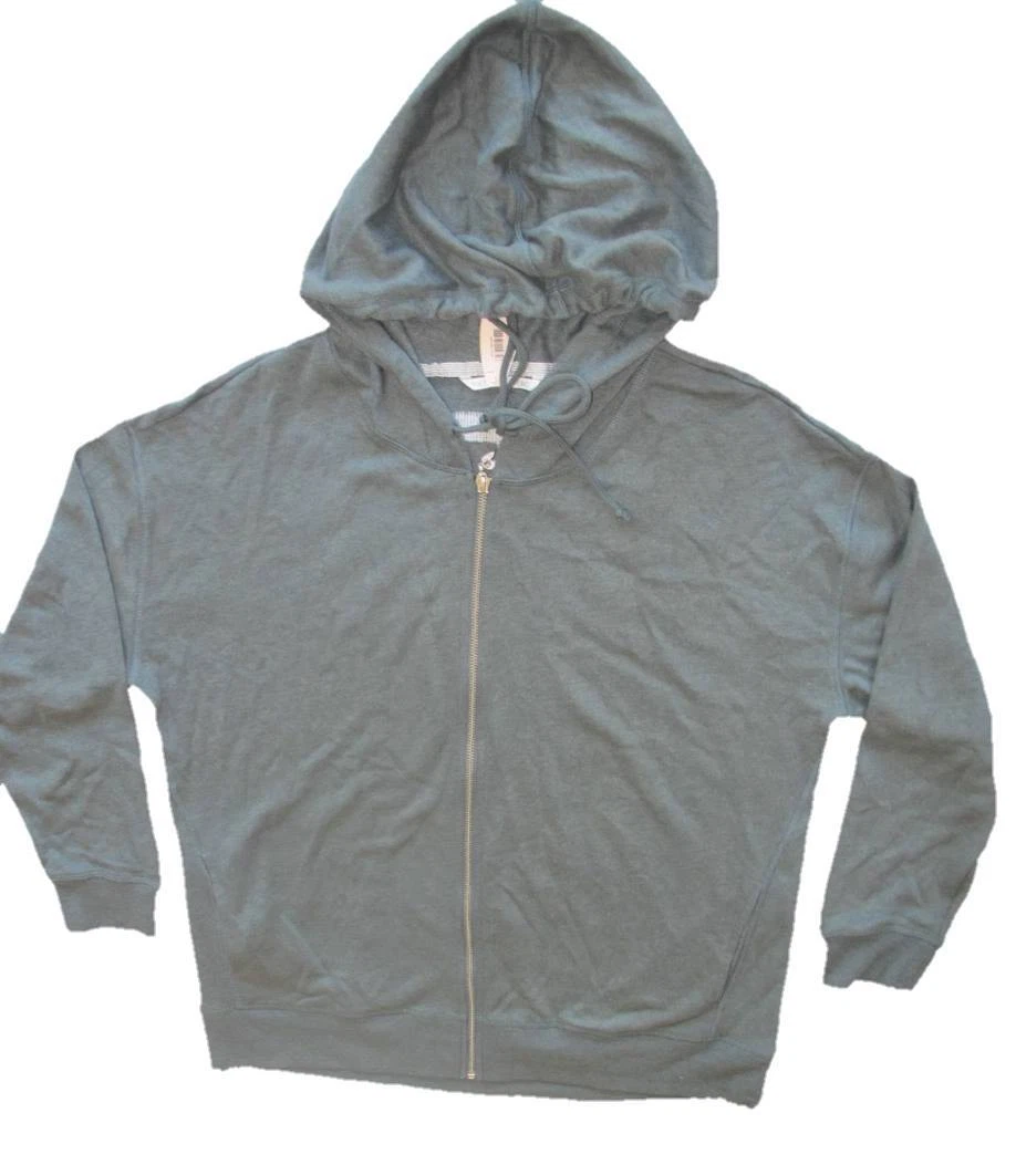 UNDERCOVER Felpa con cappuccio e zip intera Victoria's Secret Bling Angel verde oliva oversize large