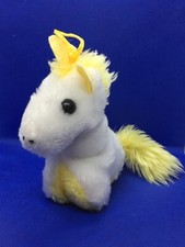Small Mini Unicorn White Plush Stuffed Animal Toy 5-1/2"