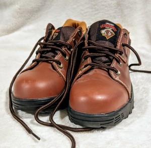 tan work shoes womens