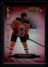 2020-21 Upper Deck Stature #G-11 Leon Draisaitl Gravitas Red #/75