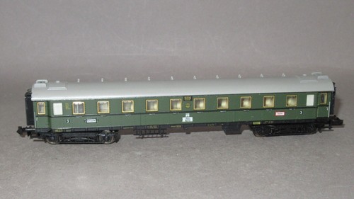 N Minitrix Passenger Car 3rd Class DRG with light in original box 3171 - Picture 3 of 5