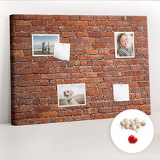 Bacheca Facile apprendimento Per imparare Scuola 100x70 Vecchio muro di mattoni