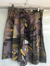 MOD VINTAGE 90's PLATINUM BY DOROTHY SCHOELEN SHORTS LAVENDER BLACK SIZE 8