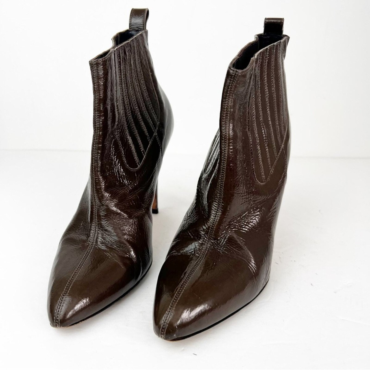 靴 Brian Atwood shearling brown boots 23 Brian Atwood Suede Over-the-Knee Boots, Size 5 US