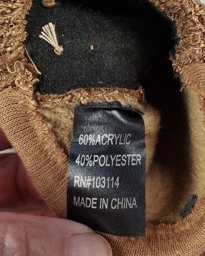Pailletten Fleece gefütterte braune elegante Damenhandschuhe Gr. S/M - NEU - Bild 5 von 6