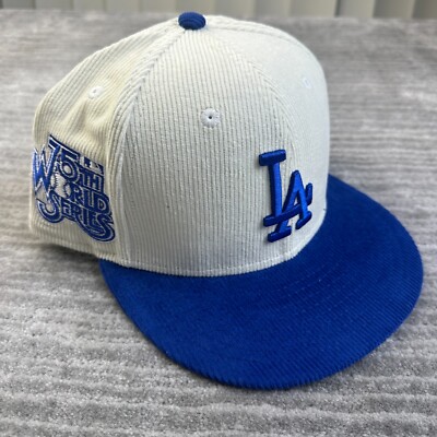 美品NEW ERA LOS ANGELES DODGERS キャップ 7 1/4 LA Los Angeles Dodgers hat new era 5950 7 1/4 White button