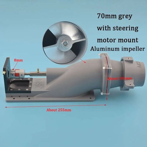 70mm Jet Water Thruster with Stainless Shaft Couplings, Boat Surfboard Rc Boat🔥 - Picture 26 of 33