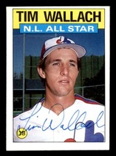 1986 Topps Baseball #703 Tim Wallach (All-Star) Signed Autograph (No COA)