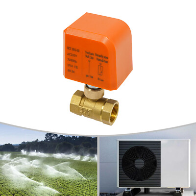 G3/4'' Motorized Ball Valve Normally Close Ball Valve 1'' Thread Brass Ball Valve