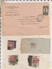 24E136 MARCOPHILIE lettre MAROC PROTECTORAT pour PARIS 1932 +4 FRAGMENTS