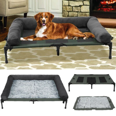 BINGO PAW XXL Large Elevated Pet Bed Dog Raised Hammock Folding Breathable Cooling Mesh