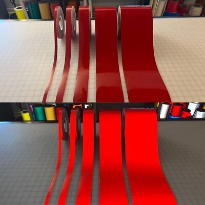 Red Reflective Tape Oralite 5700 Type 1 Engineer Grade 0.5" 1" 2" 4" 6" Orafol