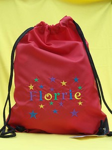 drawstring personalised bag