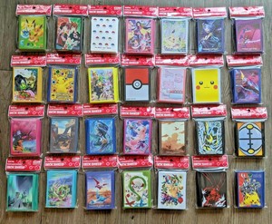 Pokemon Center Tcg Card Sleeves 64x Multiple Designs Standard Size Ebay