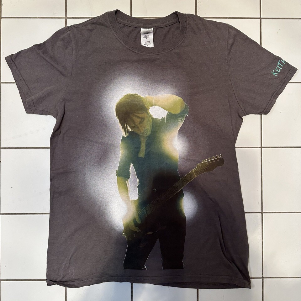 Keith Urban Cotton Black Music Band 2013 World Tour Casual Tee T Shirt Womens S