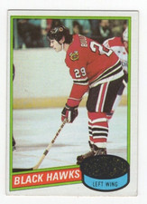 1980-81 Topps Unscratched Hockey Card #229 Ted Bulley - Chicago Blackhawks
