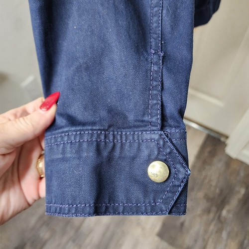 J Crew Navy Womens Field Jacket Sz. S - Picture 4 of 10