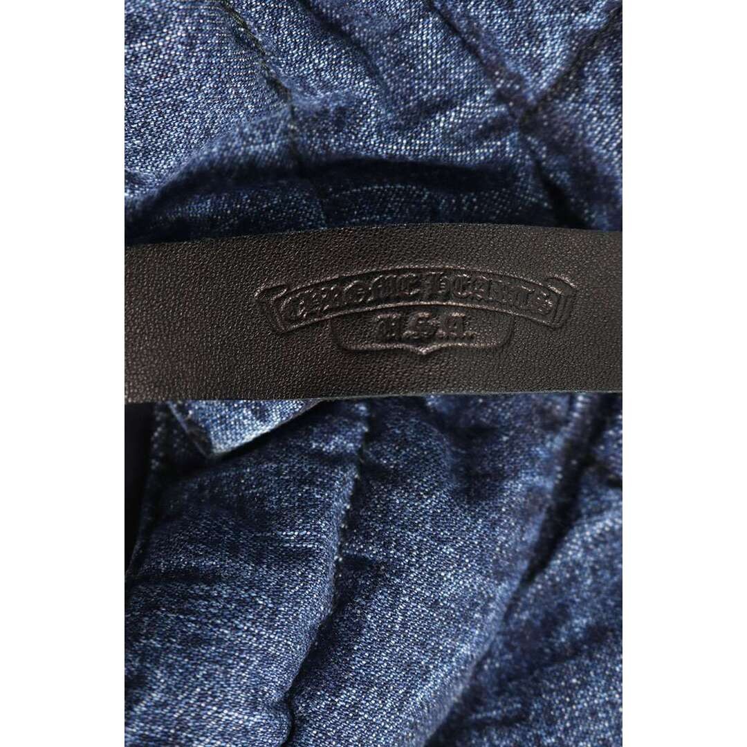 Chrome Hearts TEENAGE KICKS Denim Quilted Down Vest Men's XL Used e28c55343c3c05 thumbnail 6