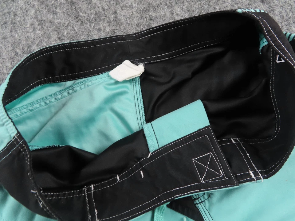 Vintage Volcom Board Shorts Mens 32 Blue Big Logo Modtech Swim Trunks USA Y2K - Image 3 of 4